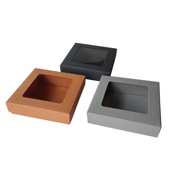 Gift box with window 80x80x25mm